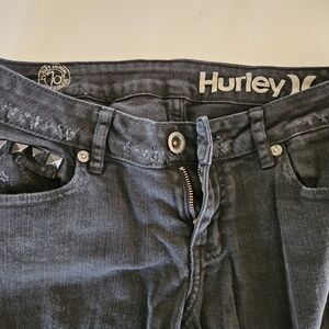 Hurley Women's Boot Cut Jeans - Dark Gray